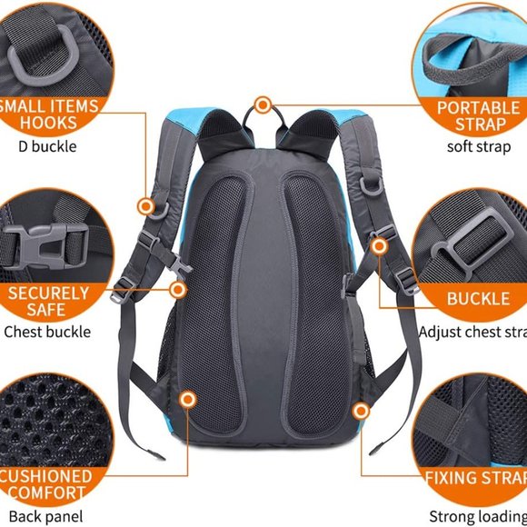 Hiking Backpack Laptop Backpack Casual Travel Daypack X002739Q7R - Picture 6 of 7